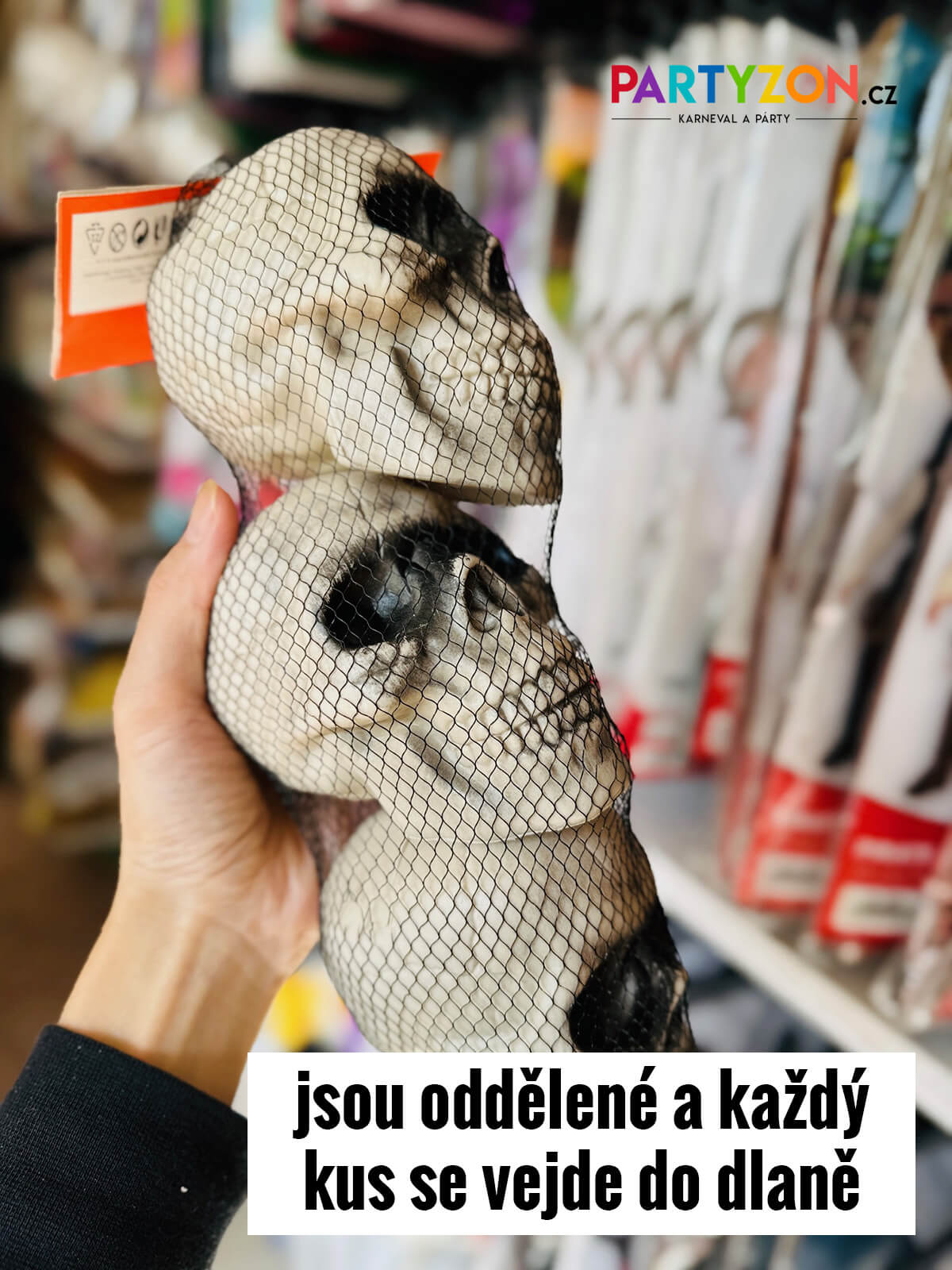 dekorace male lebky halloween vyzdoba